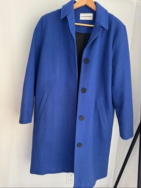 Won Hundred Women's Cobalt Blue Wool Pea Coat
